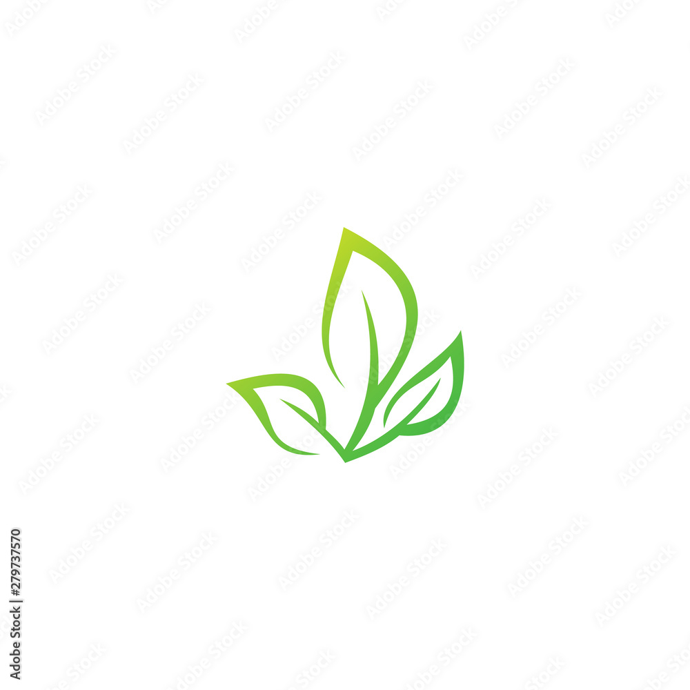green leaf tree ecology logo