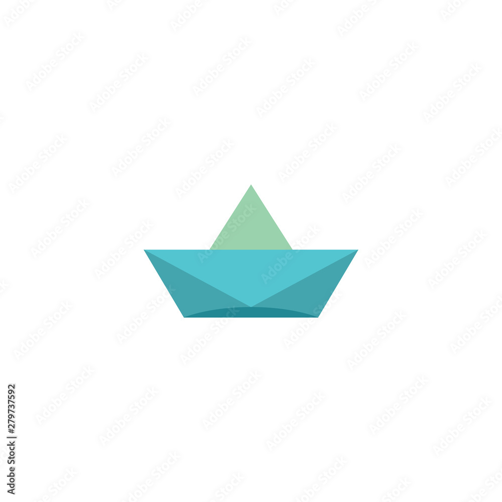 paper sailing boat vector icon paper sailing boat vector icon