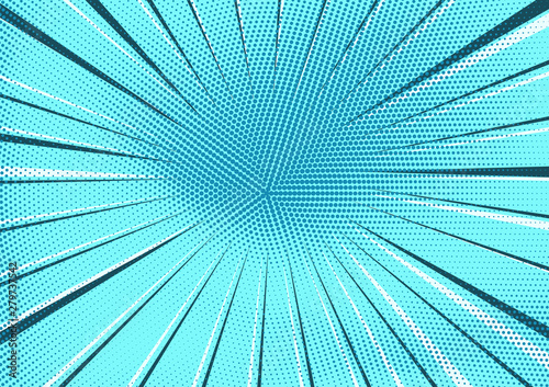 Abstract light blue radial ...
