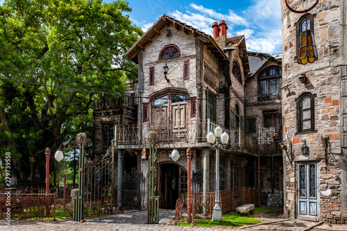 Abandoned building in Campanopolis, Buenos Aires, Argentina photo