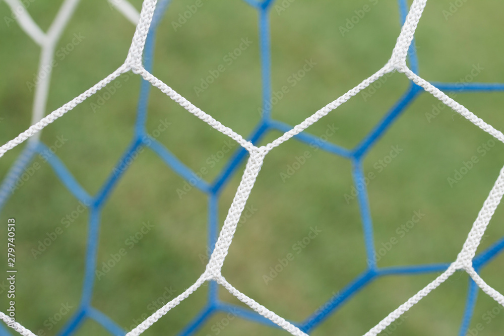 Details of the football net close up. Soccer goal net pattern. Details of the football net close up. Soccer goal net pattern.
