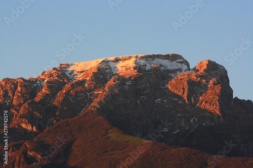 Caucasus. Ossetia. Daryal gorge. Mountain Dining.