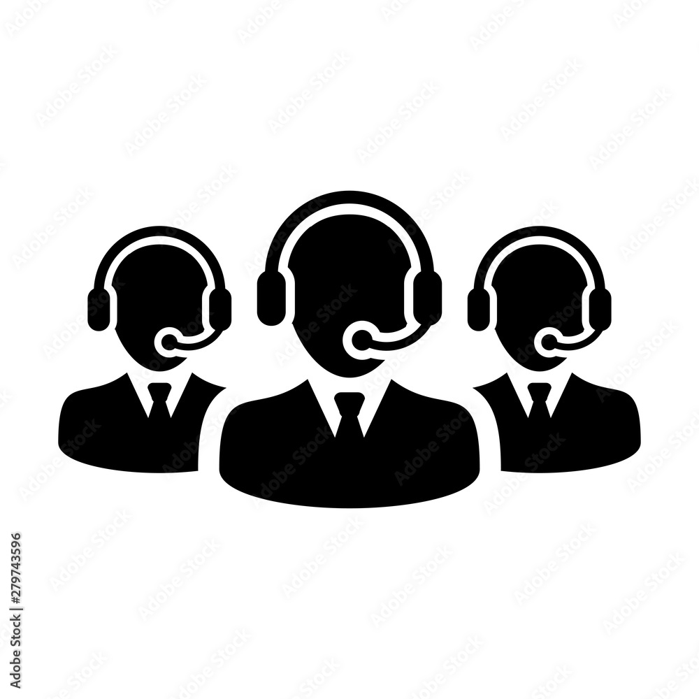 Assistant icon vector male business support customer service person profile avatar with headphone for online Chat in glyph pictogram illustration Assistant icon vector male business support customer service person profile avatar with headphone for online Chat in glyph pictogram illustration