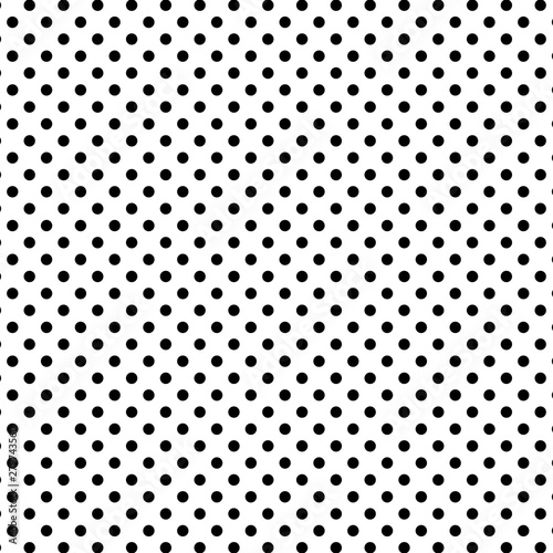 Dotted pattern. Black repeat dots on white background. Dotted abstract texture. Decorative wallpaper template.