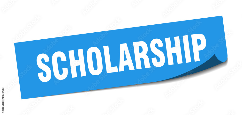 scholarship sticker. scholarship square isolated sign. scholarship