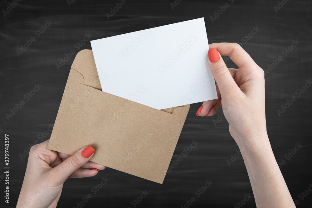 Blank business card Blank business card