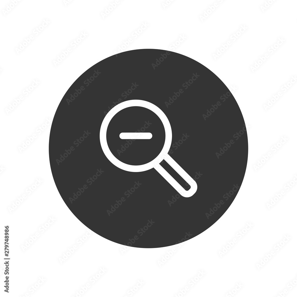 Zoom out vector icon in modern style for web site and mobile app Zoom out vector icon in modern style for web site and mobile app