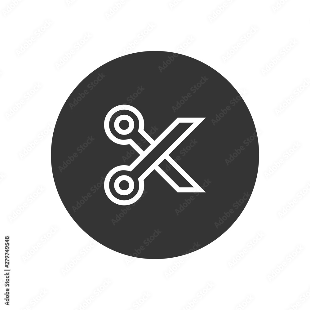 Scissors vector icon in modern style for web site and mobile app Scissors vector icon in modern style for web site and mobile app