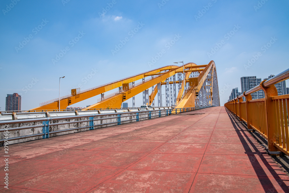 Scenery of Dongping Bridge, Foshan New Town, Guangdong, China