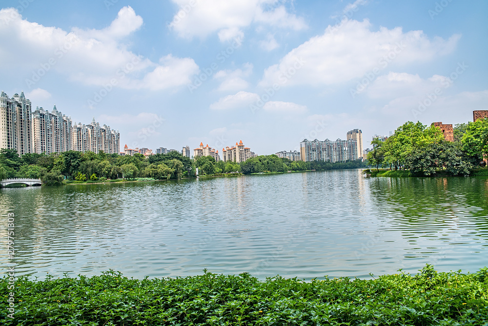 Landscape of Asian Art Park, Chancheng District, Foshan, Guangdong, China