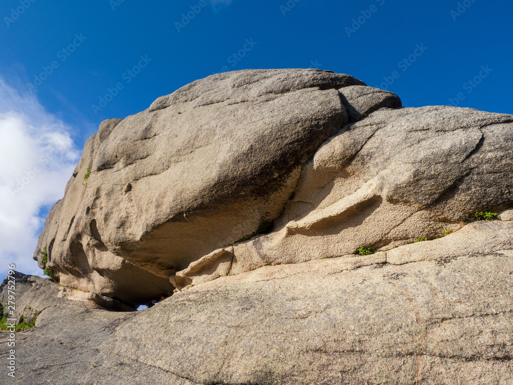 Bizarre rock on top of the Ergaki ridge. Siberian mountains Sayan Bizarre rock on top of the Ergaki ridge. Siberian mountains Sayan