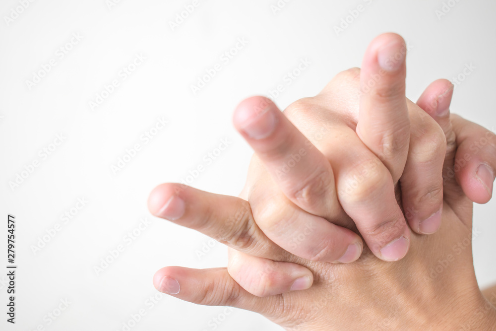 Women feel hand and wrist pain. Women feel hand and wrist pain.
