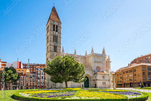 View at the Church of Santa Maria la Antigua in Valladolid - Spain photo