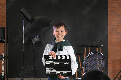 Little film director with c...