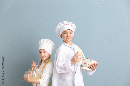 Cute little chefs on color ...
