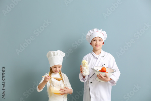 Cute little chefs on color ...
