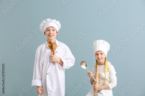 Cute little chefs on color ...