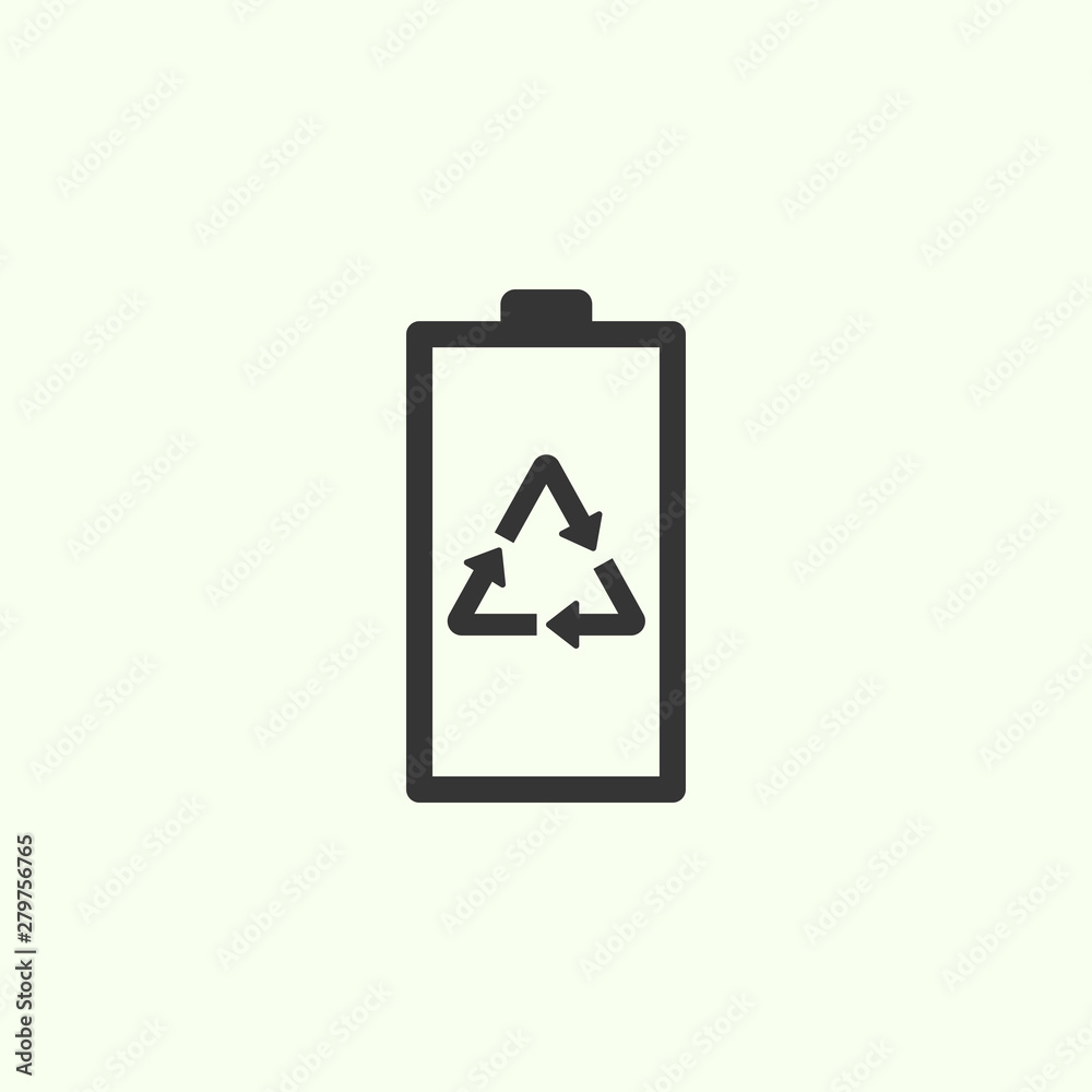Recycling battery icon. New trendy recycling battery vector icon for web, logo, app, ui. Recycling battery icon. New trendy recycling battery vector icon for web, logo, app, ui.