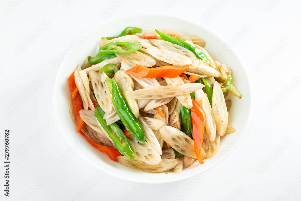 Chinese dish, a delicious chili stir-fried noodles Chinese dish, a delicious chili stir-fried noodles