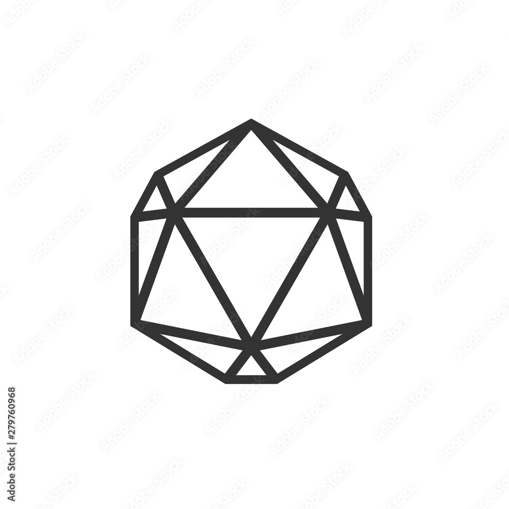 Crystal and gemstones line icon template color editable. Diamond symbol vector sign isolated on white background. Sympel logo vector illustration for graphic and web design Crystal and gemstones line icon template color editable. Diamond symbol vector sign isolated on white background. Sympel logo vector illustration for graphic and web design
