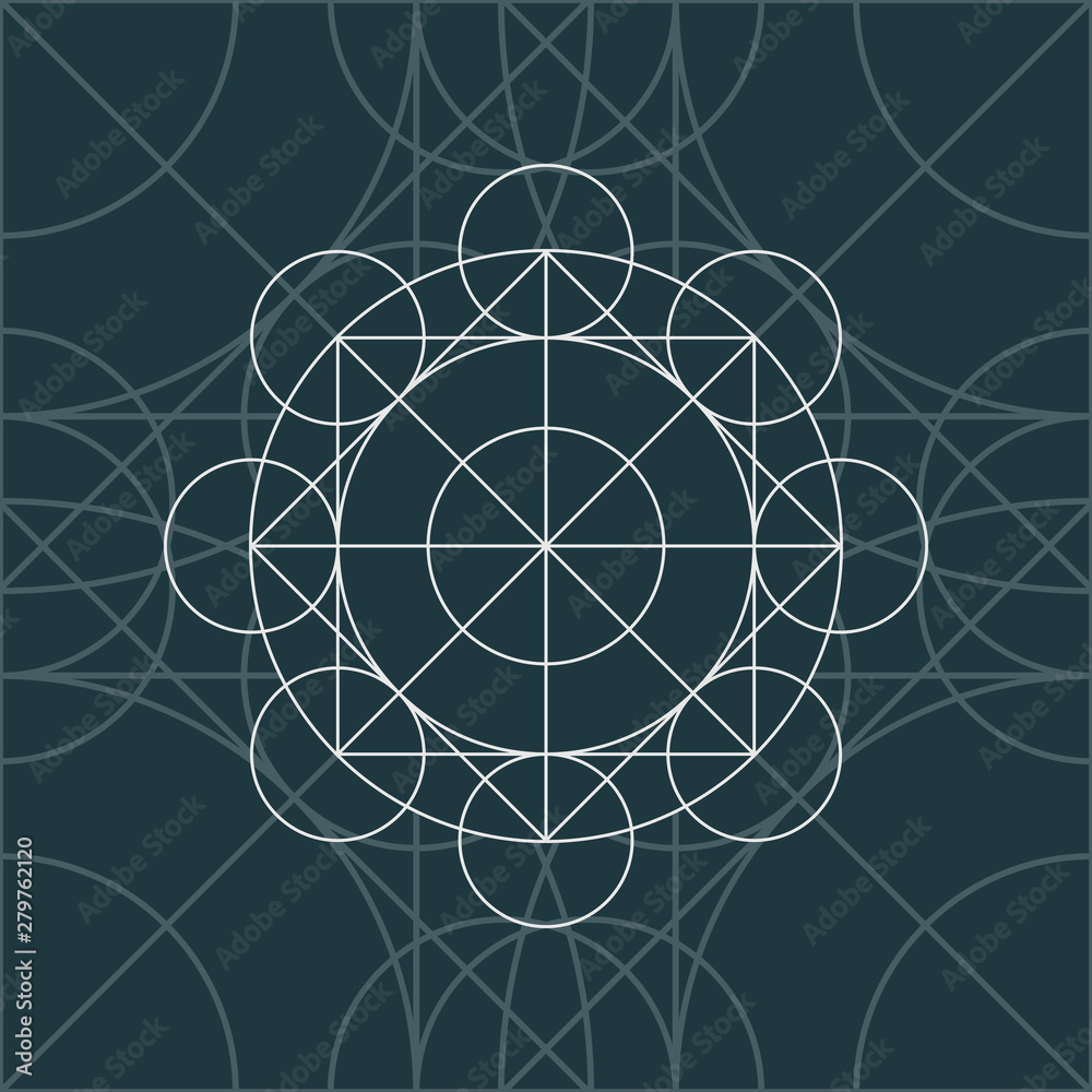 Vector Linear Magic Geometry Background Vector Linear Magic Geometry Background