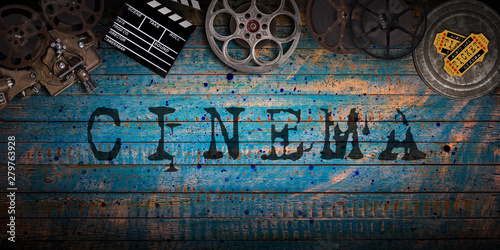 Cinema concept of vintage f...
