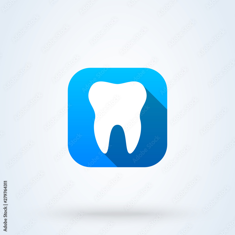 Dental Treatment and Tooth. Simple modern icon design illustration. Dental Treatment and Tooth. Simple modern icon design illustration.
