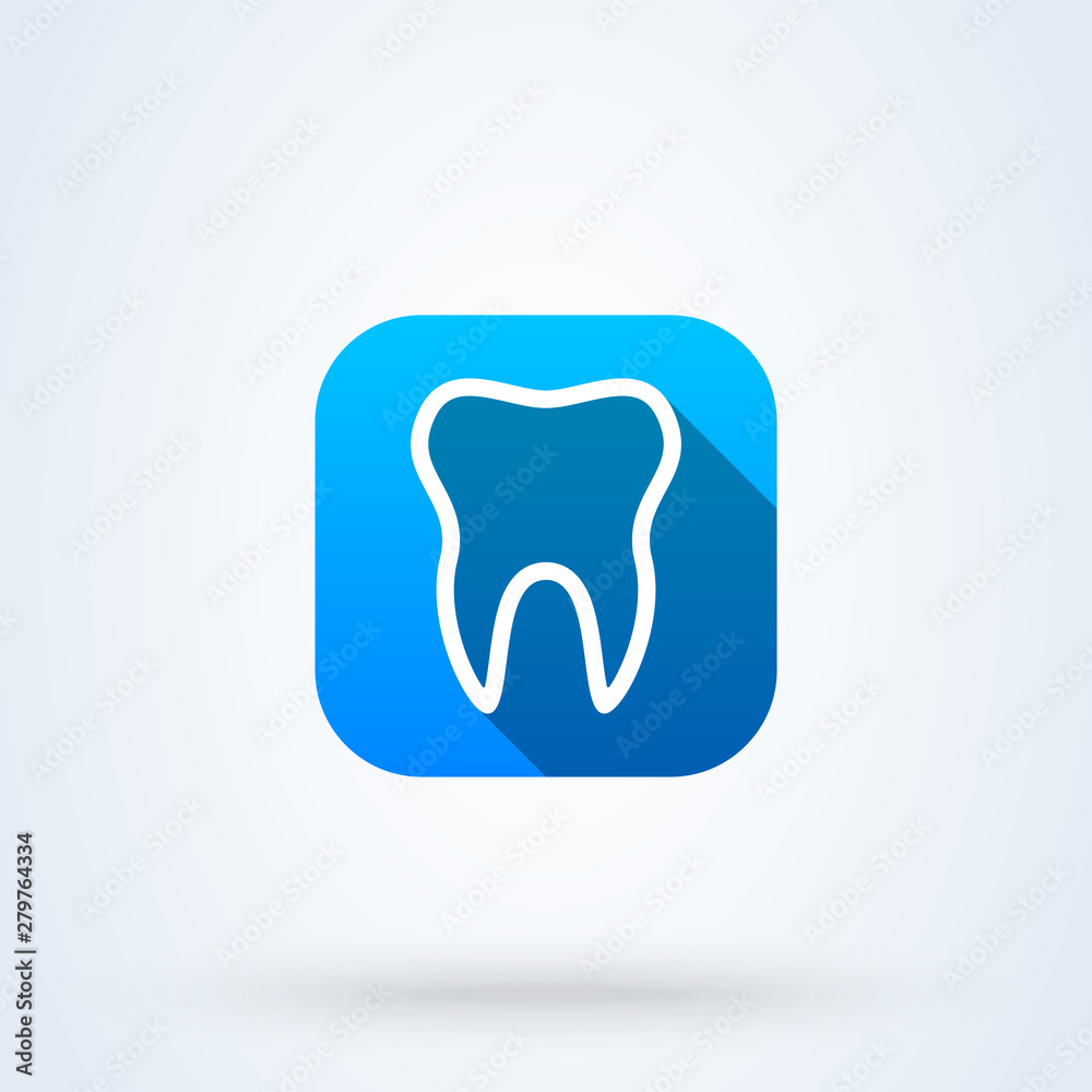 Dental Treatment and Tooth. line art Simple modern icon design illustration. Dental Treatment and Tooth. line art Simple modern icon design illustration.