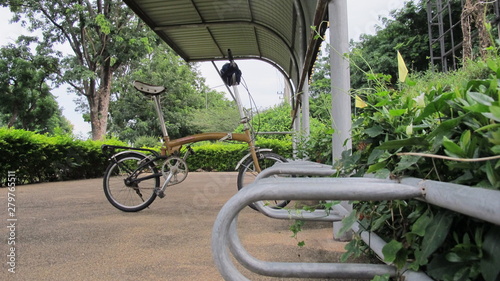 Public bicycle parking spots For road bikes in Thailand, promote relaxation and exercise, new ways to conserve energy in the world, steel structures