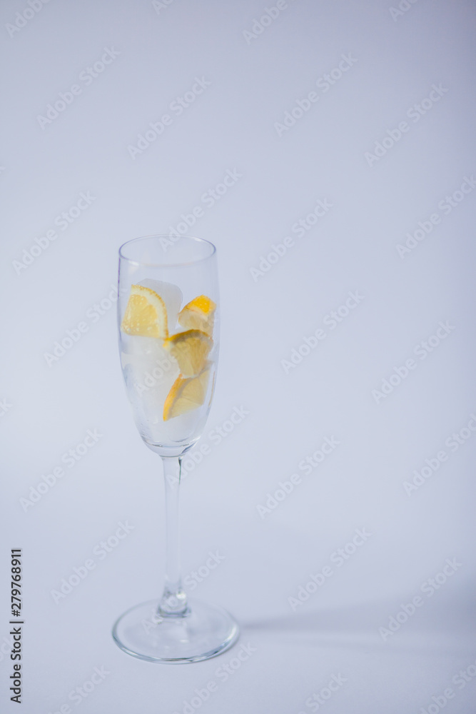 Yellow lemon on white background Yellow lemon on white background