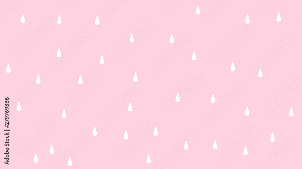 Abstract kawaii Rain drops colorful background. Soft gradient pastel Comic graphic. Concept for wedding card design or presentation