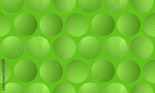 graphic circles seamless green