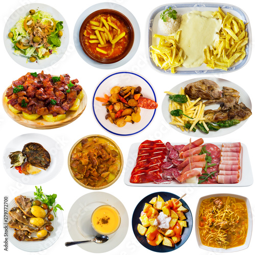Collection of Spanish meals