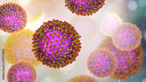 Konstfotografi Measles viruses