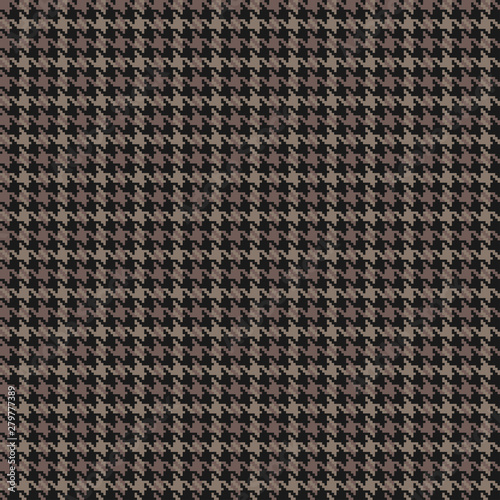 Houndstooth seamless pattern. Vector background