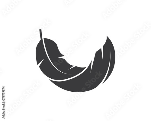 feather icon illustration vector template