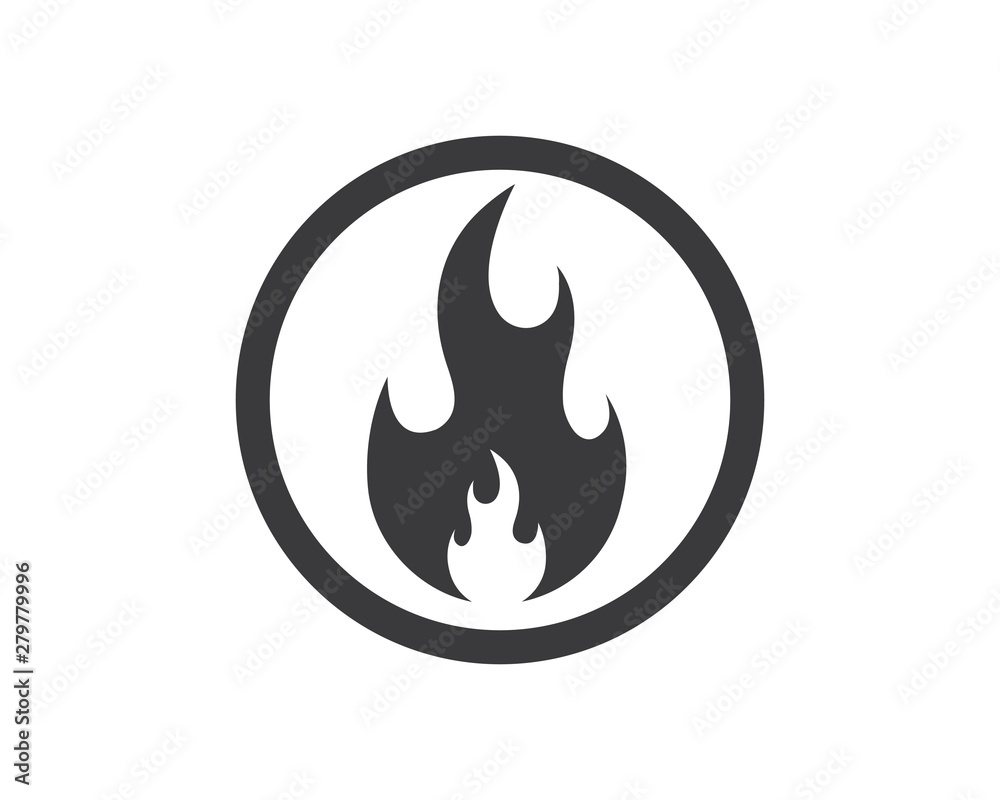 Fire flame Logo icon vector illustration design Fire flame Logo icon vector illustration design