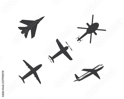 Tableau sur toile plane logo vector icon illustration design