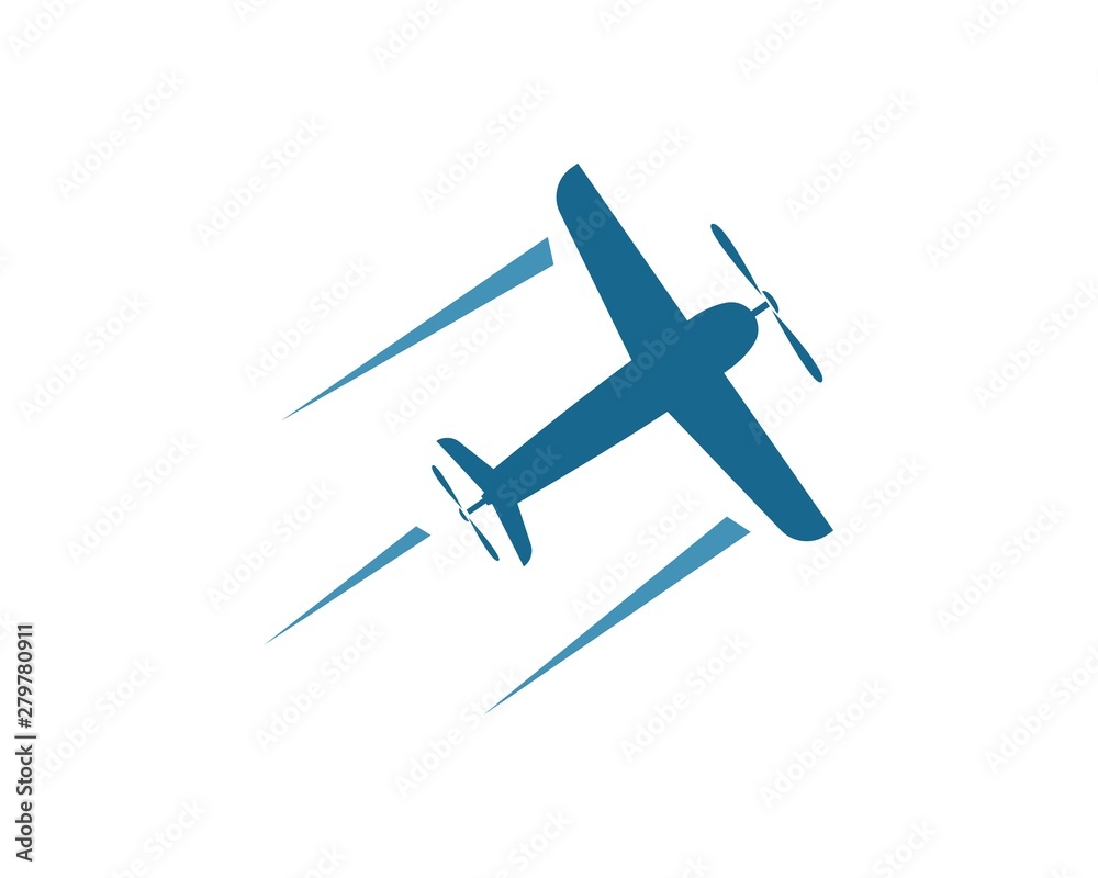 faster plane logo vector icon of delivery express illustration design faster plane logo vector icon of delivery express illustration design