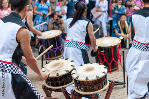 Japanese Drum during a summer festival photo
