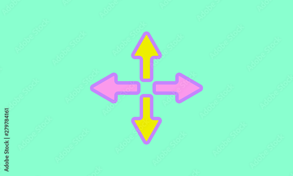 Web line icon. Arrows (left, right, up, down) Web line icon. Arrows (left, right, up, down)