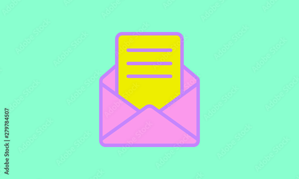 Web line icon. Letter, read message Web line icon. Letter, read message