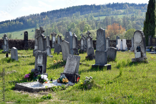 friedhof in adelsdorf, tschechien photo