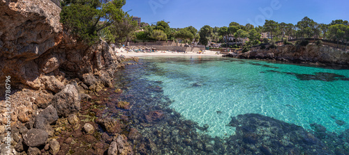 Beach in the Bay on the South coast of Mallorca