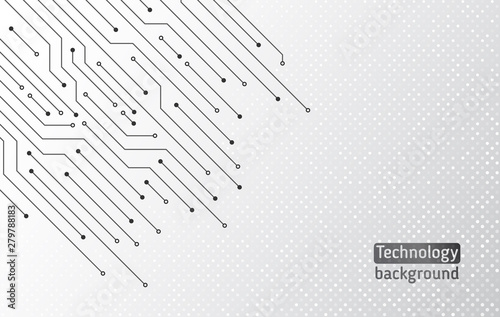High-tech technology background texture. Circuit board minimal pattern. Science vector illustration. Abstract digital modern concept style.