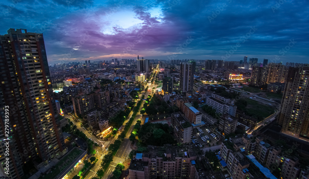 Fototapeta premium Foshan city at night