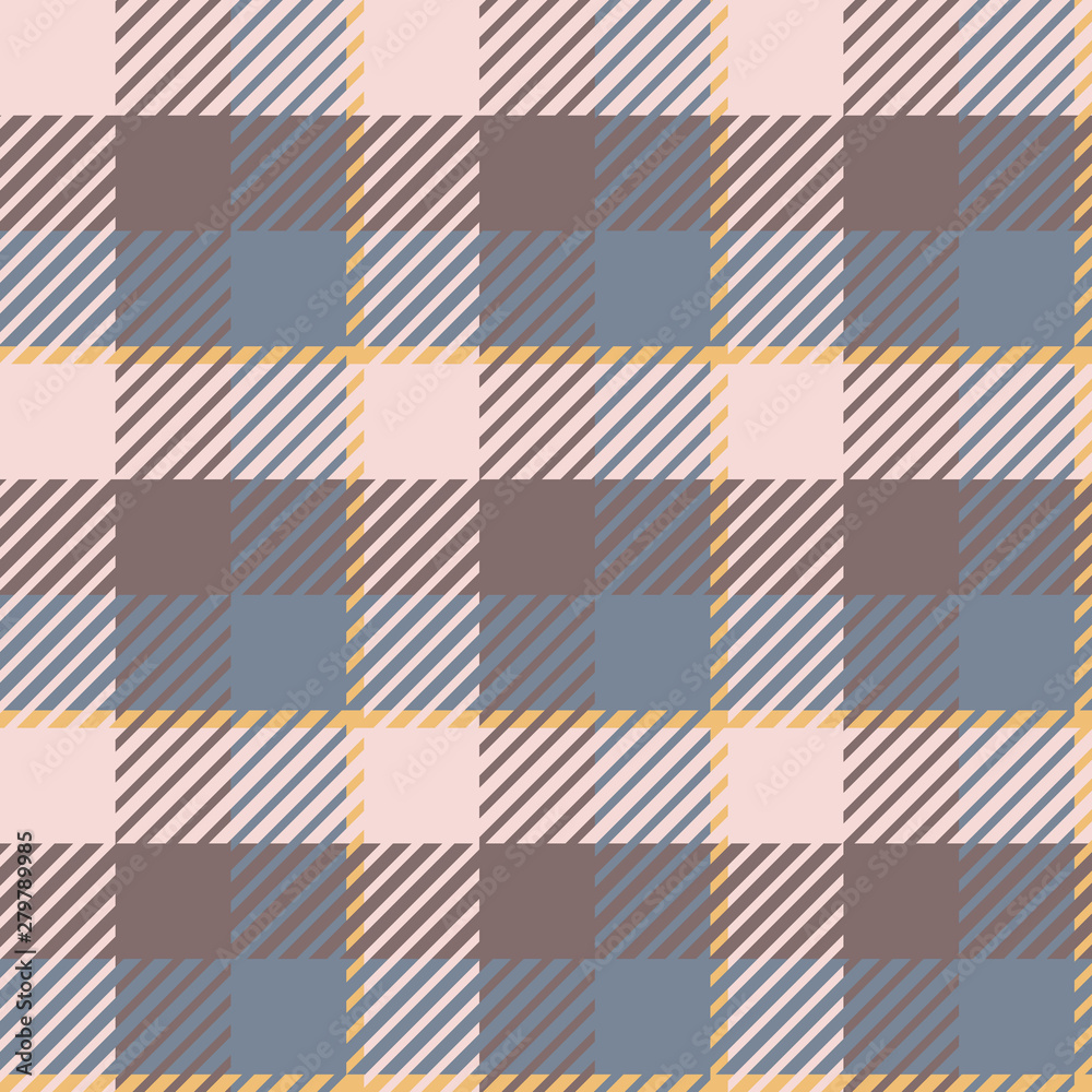 Plaid or tartan vector is background or texture in many color Plaid or tartan vector is background or texture in many color