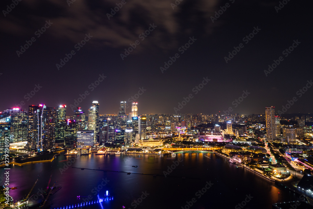 Singapore city views from Marina Bay Area