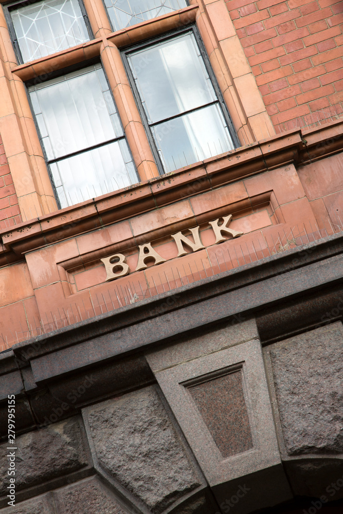 Obraz premium Bank Sign