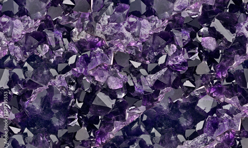 dark lilac amethysts crystals seamless background